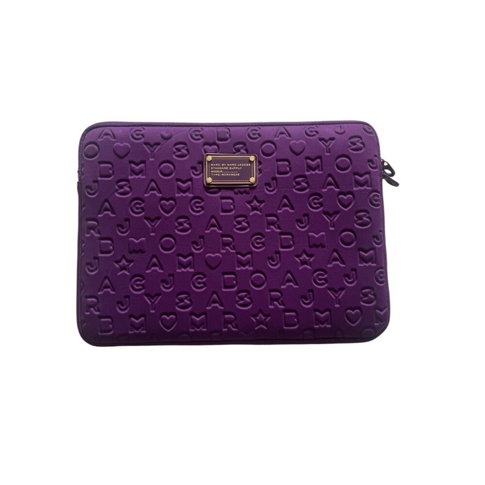 Marc by Marc Jacobs Dreamy Logo Emboss Laptop Tablet Sleeve Magic Violet Purple